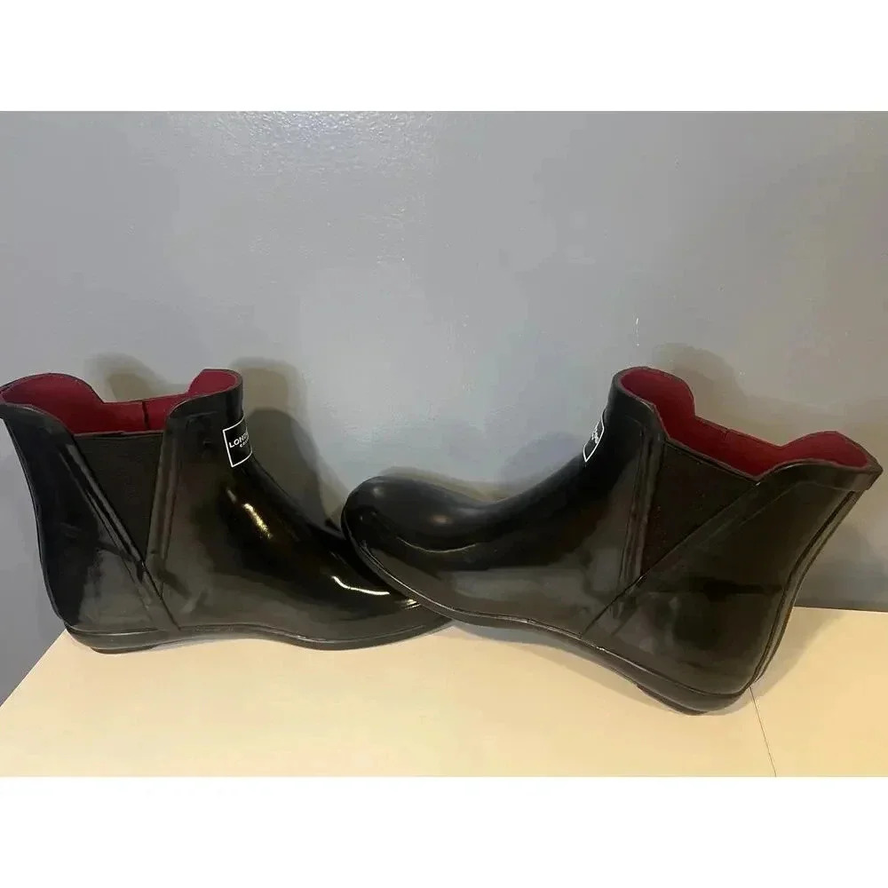 NIB London Fog Rain Booties - Women's Size 10M - Picture 4 of 8